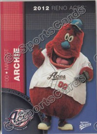 2012 Reno Aces Archie Mascot – Go Sports Cards