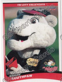 2012 Tri City ValleyCats SouthPaw Mascot