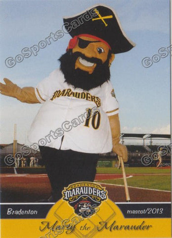 2013 Bradenton Marauders Marty The Marauder