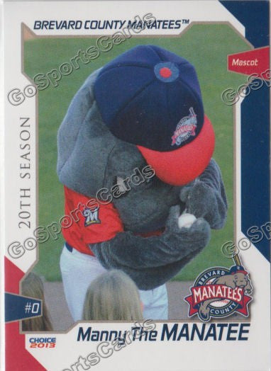 2013 Brevard County Manatees Manny The Manatee