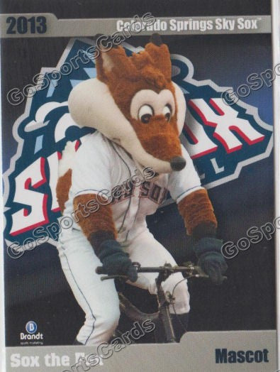 2013 Colorado Springs Sky Sox Sox the Fox