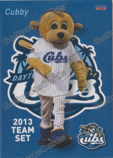 2013 Daytona Cubs Mascot Checklist