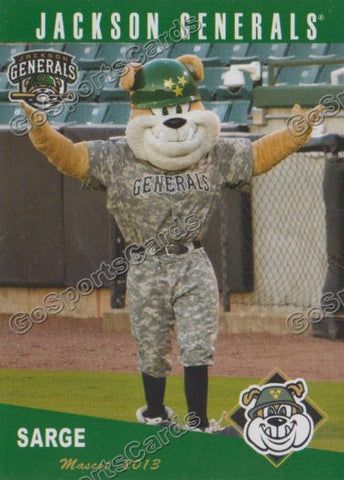 2013 Jackson Generals Sarge