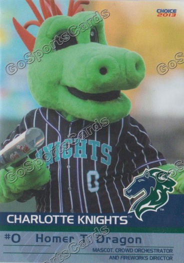 2013 Charlotte Knights Homer T Dragon