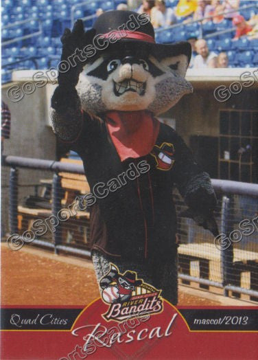 2013 Quad Cities River Bandits Rascal