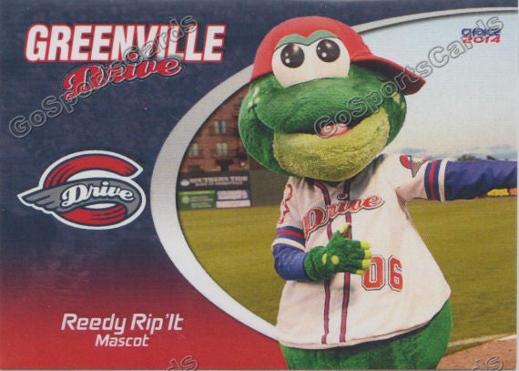 2014 Greenville Drive Reedy Rip It Mascot