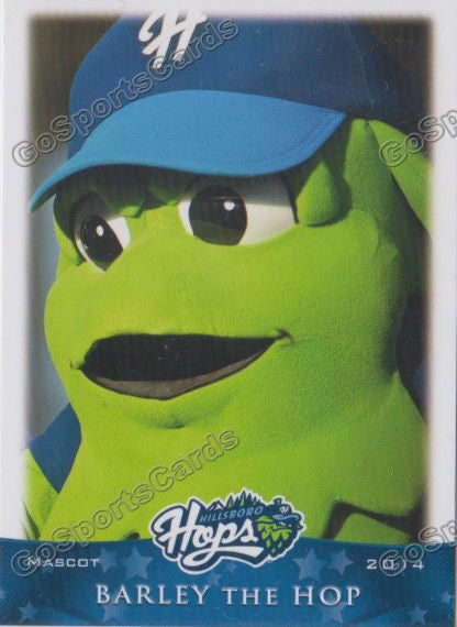 2014 Hillsboro Hops Barley The Hop Mascot