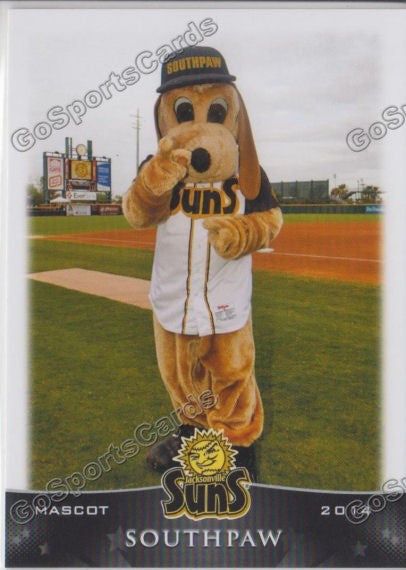 2014 Jacksonville Suns Southpaw Mascot