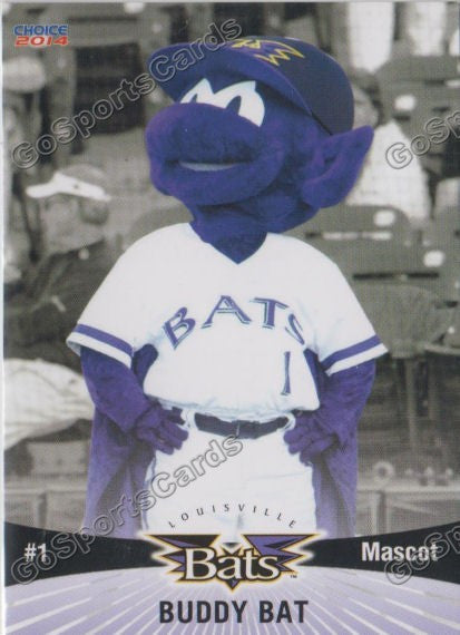 2014 Louisville Bats Buddy Bat Mascot