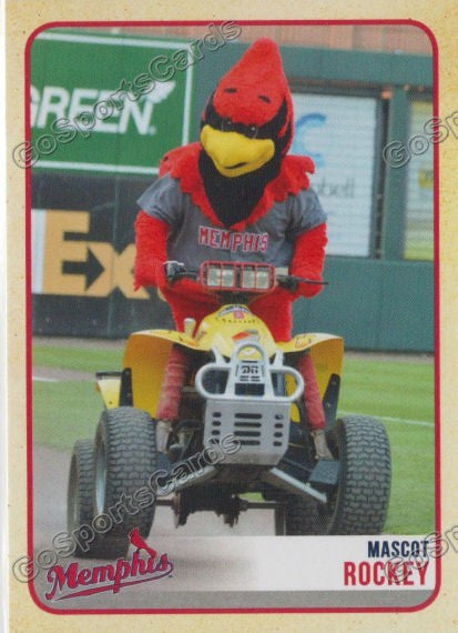 2014 Memphis Redbirds Rockey Mascot – Go Sports Cards