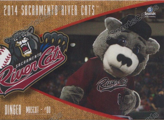 2014 Sacramento River Cats Dinger Mascot
