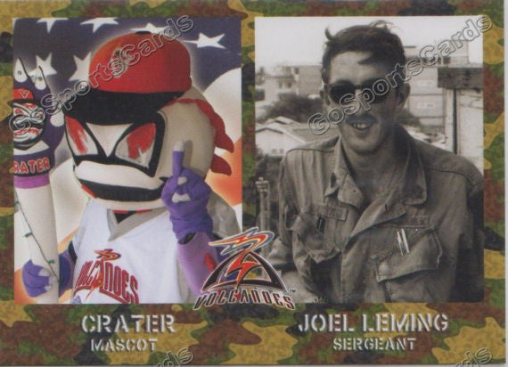 2014 Salem Keizer Volcanoes Military SGA Crater Mascot