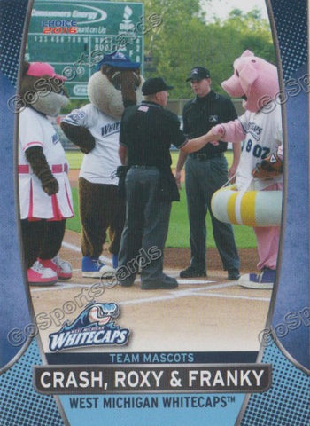 2016 West Michigan Whitecaps Crash Roxy Franky Mascot
