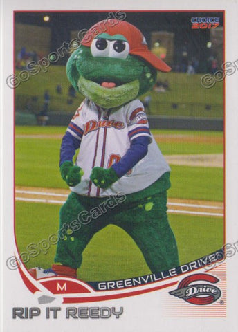 2017 Greenville Drive Rip It Reedy Mascot