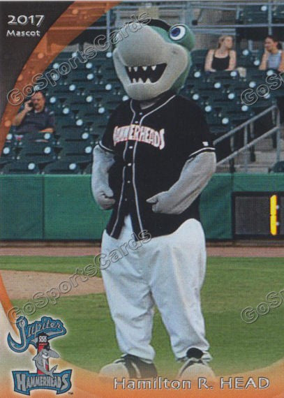 2017 Jupiter Hammerheads Hamilton R Head Mascot