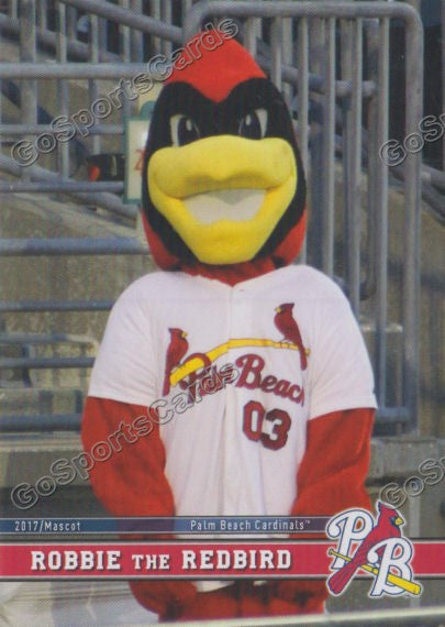 2017 Palm Beach Cardinals Robbie The Redbird Mascot