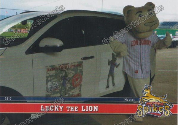 2017 State College Spikes Lucky The Lion Mascot