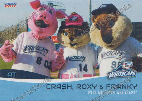 2017 West Michigan Whitecaps Crash Roxy Franky Mascot