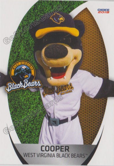 2018 West Virginia Black Bears Cooper Mascot