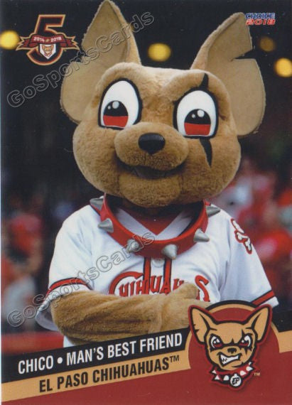 2018 El Paso Chihuahuas Chico Mascot – Go Sports Cards