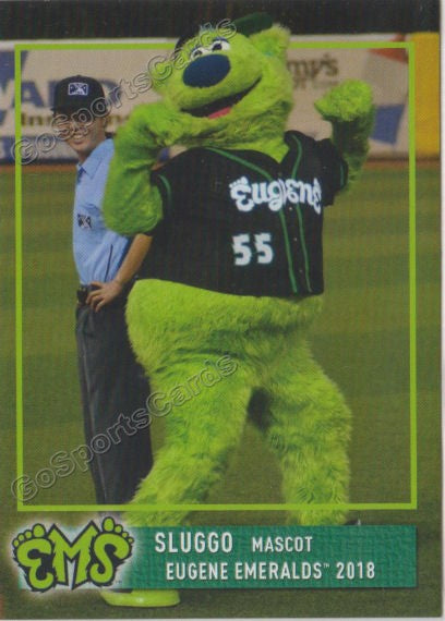 2018 Eugene Emeralds Sluggo Mascot – Go Sports Cards