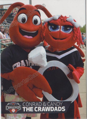 2018 Hickory Crawdads Conrad Candy Mascot