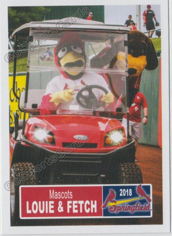 2018 Springfield Cardinals Louie & Fetch Mascot