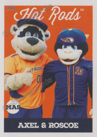 2019 Bowling Green Hot Rods Axel and Roscoe Mascot