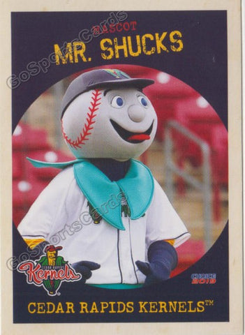 2019 Cedar Rapids Kernels Mr Shucks Mascot