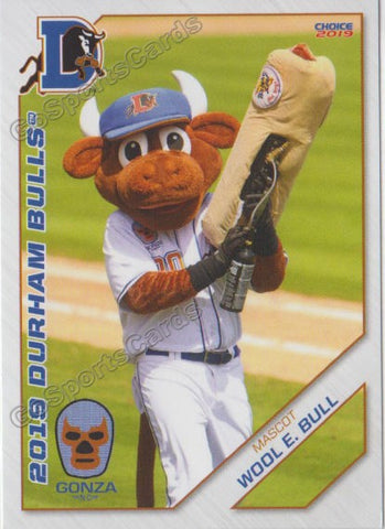 2019 Durham Bulls Wool E Bull Mascot