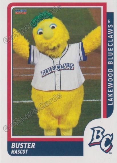 2019 Lakewood BlueClaws Buster Mascot