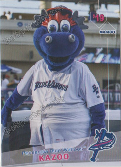 2019 Pensacola Blue Wahoos Kazoo Mascot