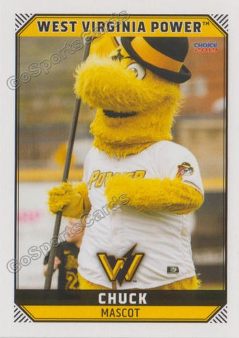2019 West Virginia Power Chuck Mascot