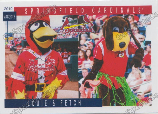 2019 Springfield Cardinals SGA Louie Fetch Mascot – Go Sports Cards