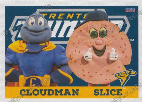 2019 Trenton Thunder Cloudman Slice Mascot