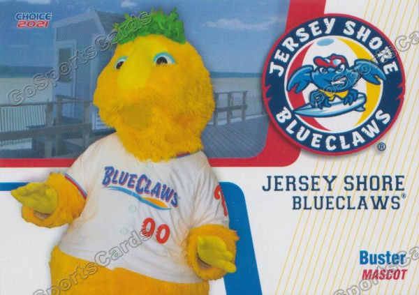 2021 Jersey Shore Blueclaws Buster Mascot