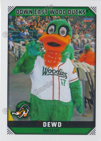 2021 Down East Wood Ducks Dewd Mascot