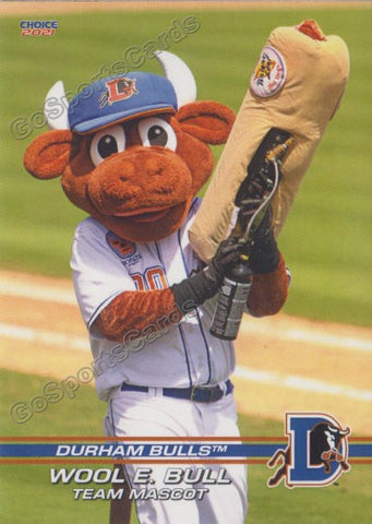 2021 Durham Bulls Wool E Bull Mascot