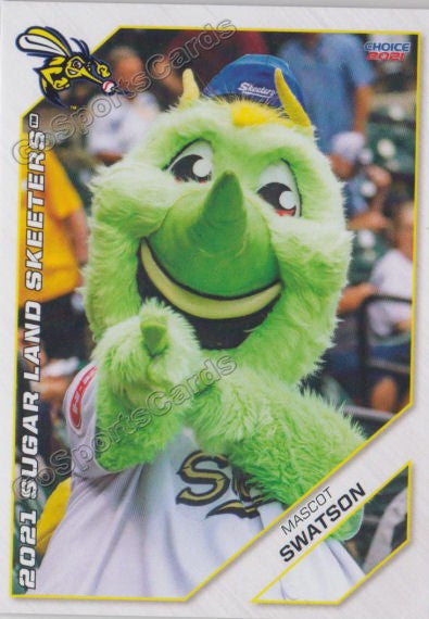 2021 Sugar Land Skeeters Swatson Mascot