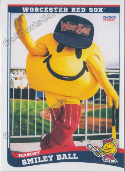 2021 Worcester Red Sox Smiley Ball Mascot – Go Sports Cards