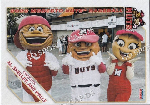 2022 Modesto Nuts Al Shelley Wally Mascot