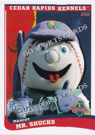 2023 Cedar Rapids Kernels Mr Shucks Mascot