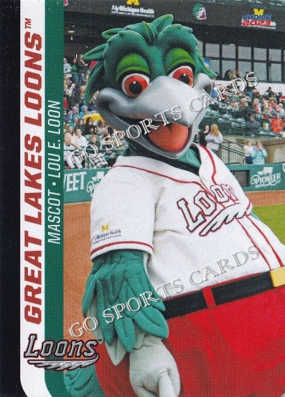 2023 Great Lakes Loons Lou E Loon Mascot