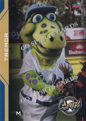 2023 Rancho Cucamonga Quakes Tremor Aftershock Crazy J Mascot