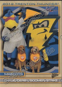2012 Trenton Thunder Chase Derby Boomer Strike Mascots
