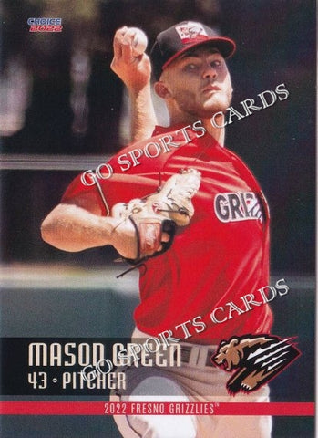 2022 Fresno Grizzlies Mason Green
