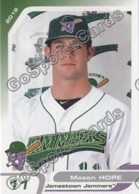 2012 Jamestown Jammers Mason Hope