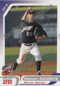 2012 Akron Aeros Mason Radeke