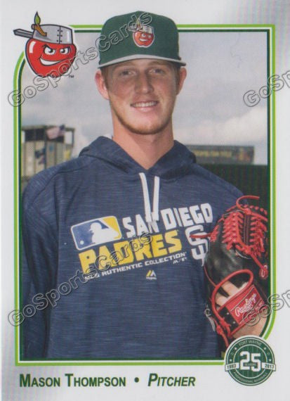 2017 Fort Wayne TinCaps Mason Thompson