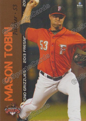 2013 Fresno Grizzlies Mason Tobin